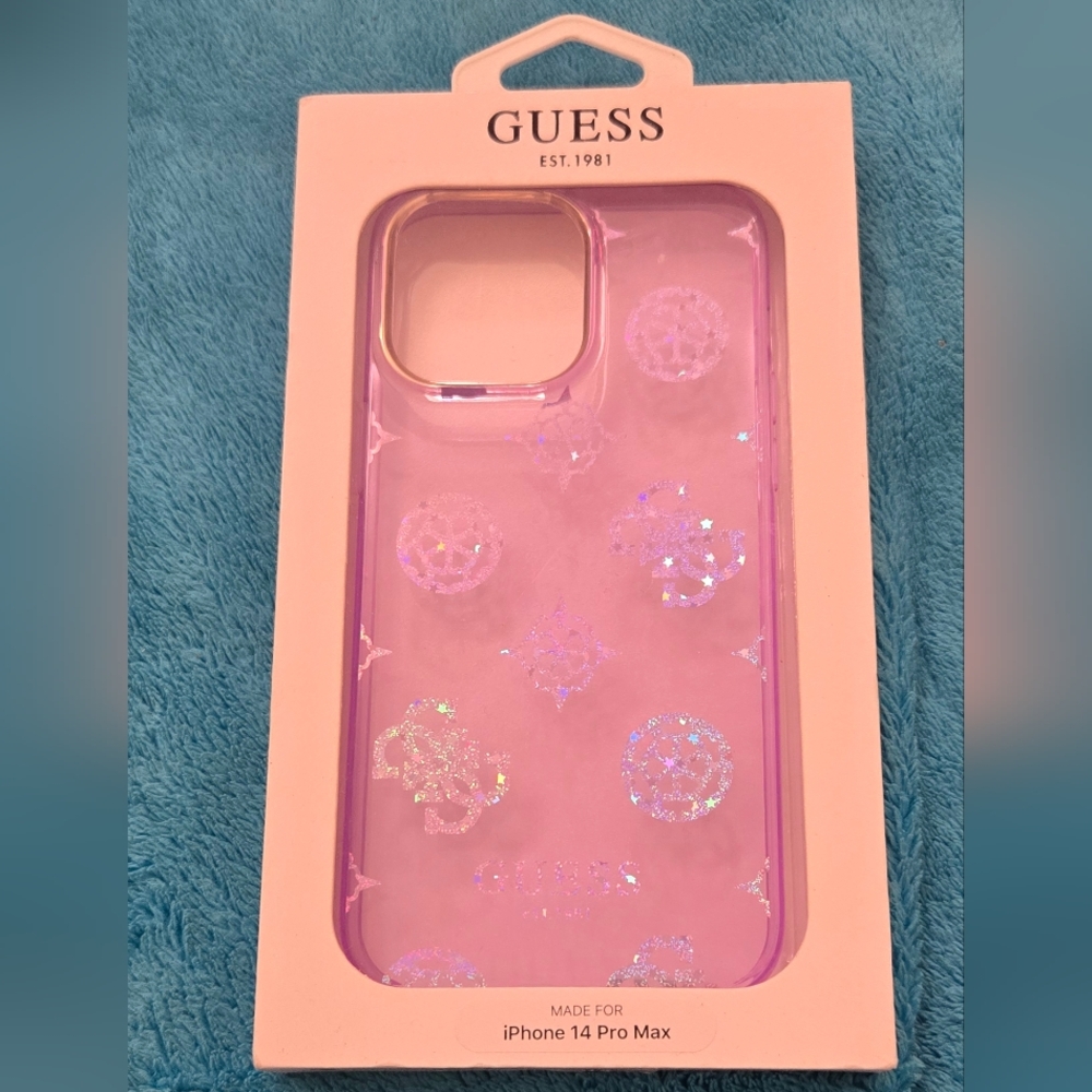 Guess Pink iPhone 14 Pro Max Case. Brand New.